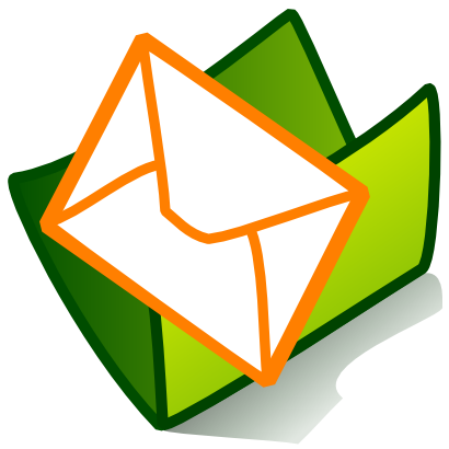 Icône vert dossier courrier à télécharger gratuitement